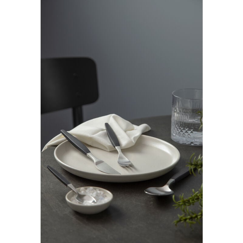 Gense Bestiksæt 12 dele sort/mat stål, Focus de Luxe